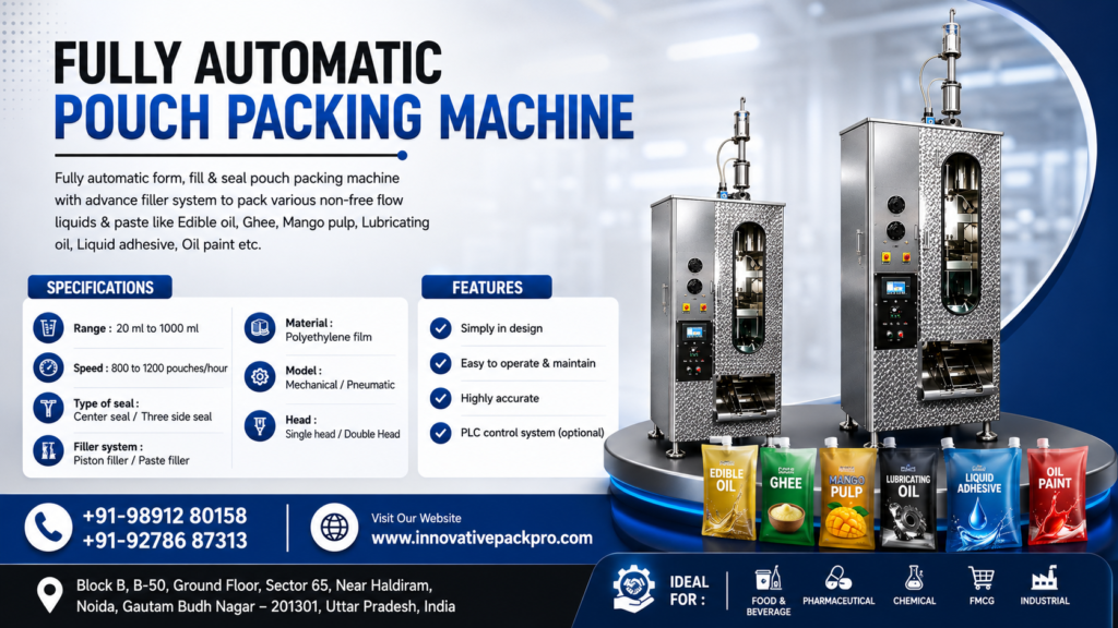 Fully Automatic Pouch Packing Machine Exporter in Kenya